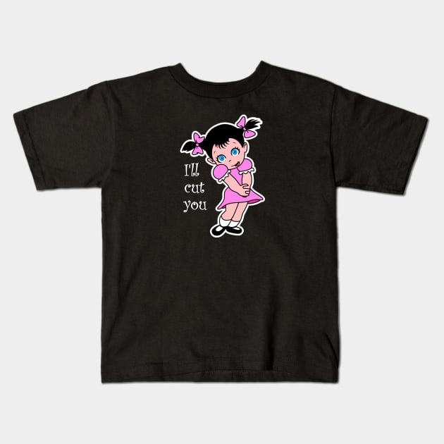 Sweet Little Girl - Dark apparel Kids T-Shirt by Ferrous Frog